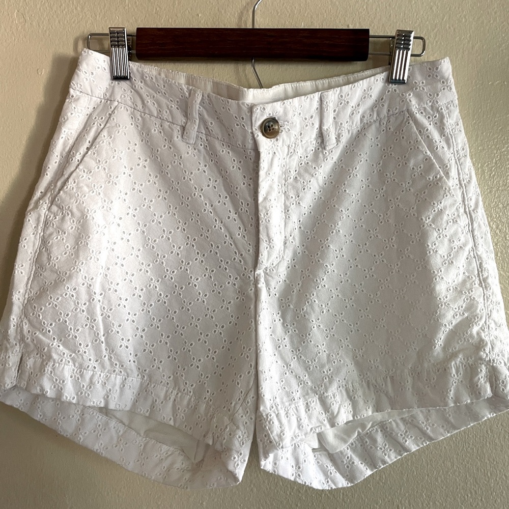 Old Navy Everyday White Eyelet Shorts